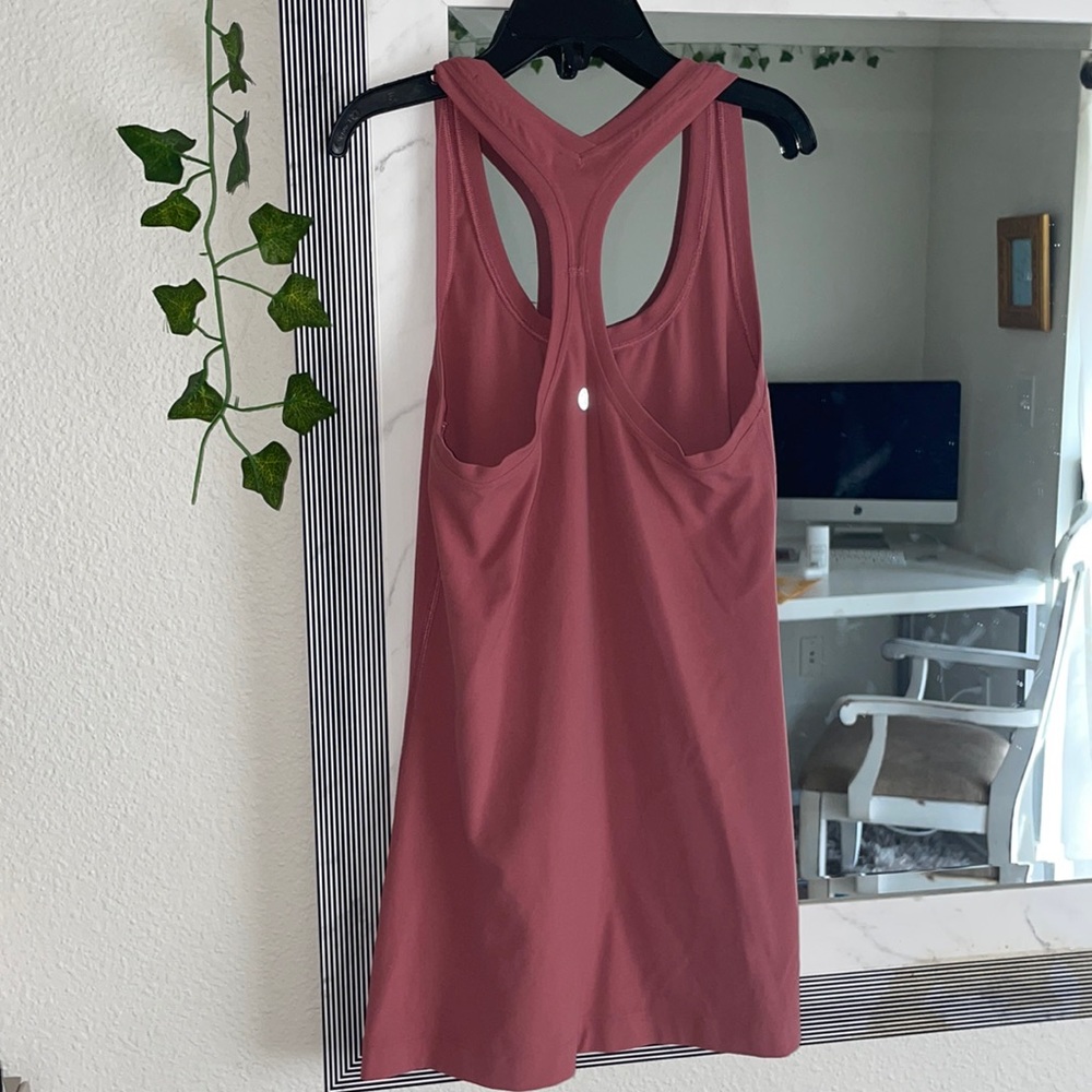 Pink Lululemon Nulu Tank- size 4